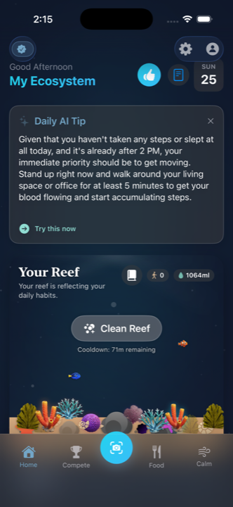 CoralCore stats view